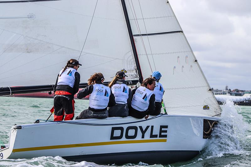 Willison Edge Womens Match  - Yachting Developments NZ Match Racing Championships - Day 3  photo copyright Andrew Delves taken at Royal New Zealand Yacht Squadron and featuring the Elliott 6m class