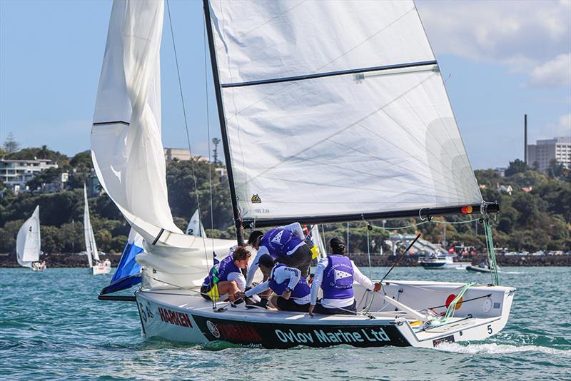 Hodgson (AUS) - Harken Youth Match Racing World Championship - Day 1 - February 27, 2020 - Waitemata Harbour - photo © Andrew Delves