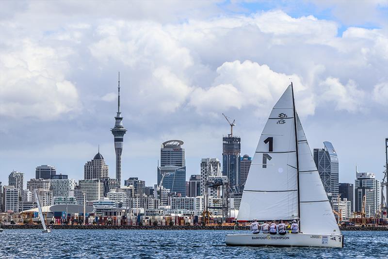 Wood (USA) - Harken Youth Match Racing World Championship - Day 1 - February 27, 2020 - Waitemata Harbour photo copyright Andrew Delves taken at Royal New Zealand Yacht Squadron and featuring the Elliott 6m class
