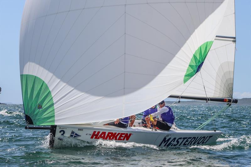 Harken Youth Match Racing World Championship - Day 2 - February 28, 2020 - Waitemata Harbour photo copyright Andrew Delves taken at Royal New Zealand Yacht Squadron and featuring the Elliott 6m class