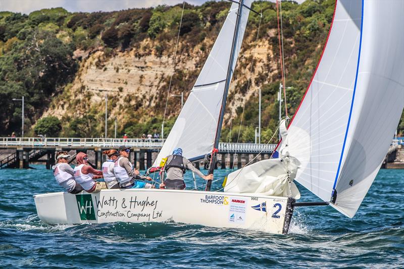 Harken Youth Match Racing World Championship - Day 2 - February 28, 2020 - Waitemata Harbour photo copyright Andrew Delves taken at Royal New Zealand Yacht Squadron and featuring the Elliott 6m class