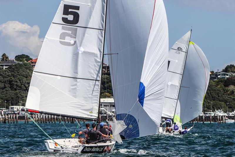 Harken Youth Match Racing World Championship - Day 2 - February 28, 2020 - Waitemata Harbour photo copyright Andrew Delves taken at Royal New Zealand Yacht Squadron and featuring the Elliott 6m class