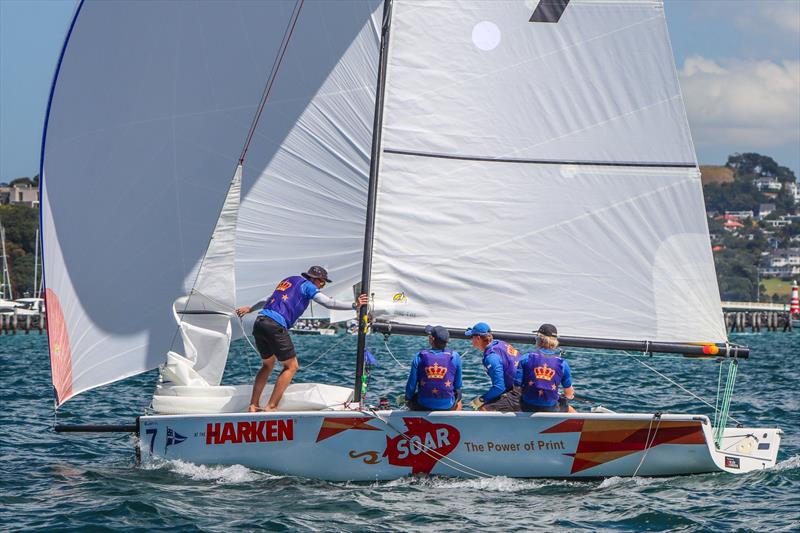 Harken Youth Match Racing World Championship - Day 2 - February 28, 2020 - Waitemata Harbour - photo © Andrew Delves