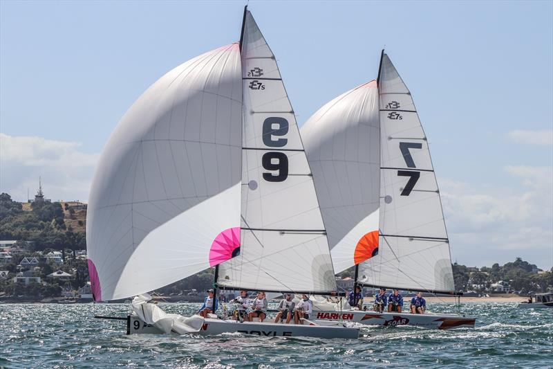 Harken Youth Match Racing World Championship - Day 2 - February 28, 2020 - Waitemata Harbour photo copyright Andrew Delves taken at Royal New Zealand Yacht Squadron and featuring the Elliott 6m class