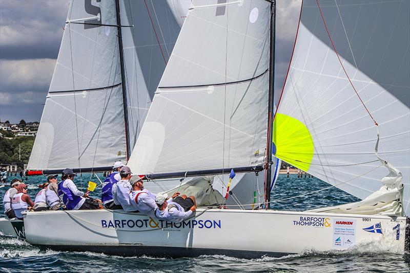 Tapper v Parkin photo copyright Andrew Delves taken at Royal New Zealand Yacht Squadron and featuring the Elliott 6m class