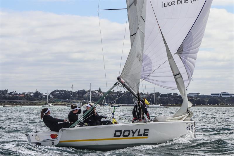 Final day - New Zealand Womens Match Racing Championships - Royal New Zealand yacht Squadron - September 13, 2020 photo copyright Andrew Delves taken at Royal New Zealand Yacht Squadron and featuring the Elliott 6m class