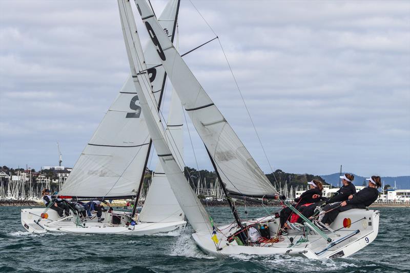 Final day - New Zealand Womens Match Racing Championships - Royal New Zealand yacht Squadron - September 13, 2020 photo copyright Andrew Delves taken at Royal New Zealand Yacht Squadron and featuring the Elliott 6m class