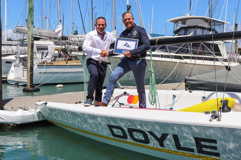 Mike Sanderson and Hayden Porter (RNZYS)  photo copyright Andrew Delves taken at Royal New Zealand Yacht Squadron and featuring the Elliott 6m class