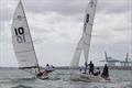 Thomson and McCutcheon battling upwind - Harken NZ Match Racing Championship - Royal NZ Yacht Squadron - January 22-24, 2022