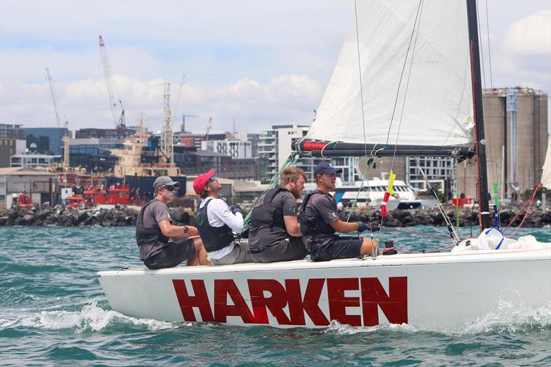 Harken NZ NZ Match Racing Championship - Royal NZ Yacht Squadron - Day 3, January 23, 2022 photo copyright RNZYS Media taken at Royal New Zealand Yacht Squadron and featuring the Elliott 7 class