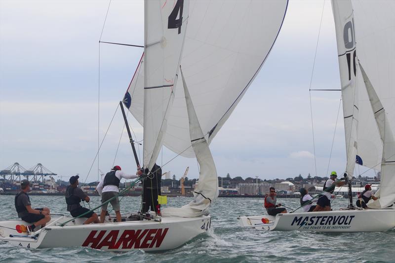 Harken NZ NZ Match Racing Championship - Royal NZ Yacht Squadron - Day 3, January 23, 2022 photo copyright RNZYS Media taken at Royal New Zealand Yacht Squadron and featuring the Elliott 7 class