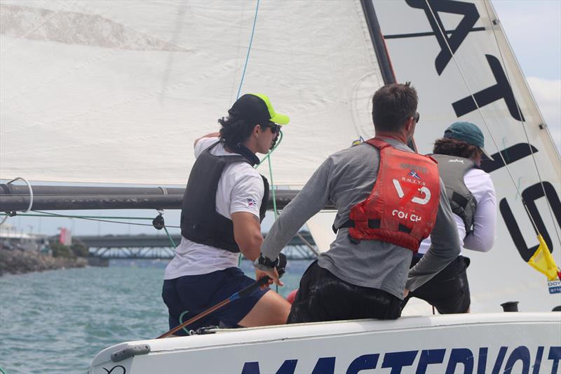 Harken NZ NZ Match Racing Championship - Royal NZ Yacht Squadron - Day 4, January 24, 2022 photo copyright RNZYS Media taken at Royal New Zealand Yacht Squadron and featuring the Elliott 7 class