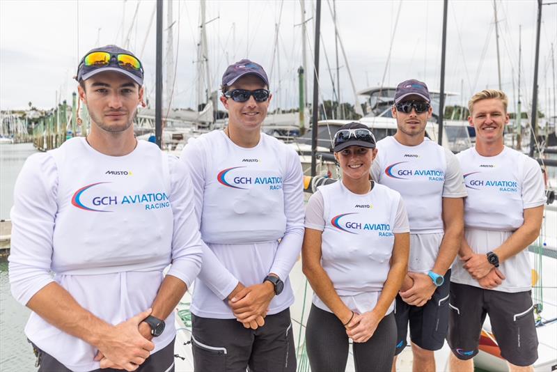 Robbie McCutcheon (right) and his GCH Racing team for the Youth World Championships and Governor's Cup, Chester Duffett, Jack Frewin, Sofia Higgott and Sam Street (L/R)  - photo © Render Creative