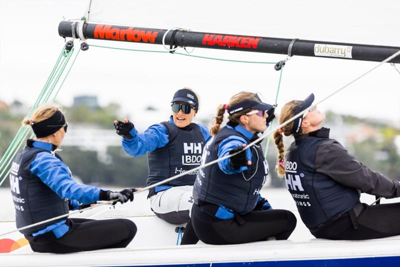 Barfoot & Thompson Women's World Match Racing Championships - Day 2 - November 11, 2022 - Auckland photo copyright Adam Mustill taken at Royal New Zealand Yacht Squadron and featuring the Elliott 7 class