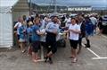 Dinghy park beers on day 3 of the Enterprise Nationals at Tenby © Alistair Mackay