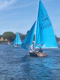 Martin and Lauren during the Enterprise Open at Midland Sailing Club