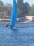 Oliver Mason and Megan Ward during the Enterprise Open at Midland Sailing Club