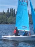 Jon and Khiaan during the Enterprise Open at Midland Sailing Club