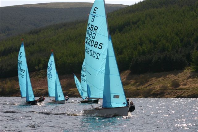 Chris & Al Fry in 23085 finish fifth at the Enterprise Inland Championships photo copyright Alan Henderson / www.fotoboat.com taken at St Mary's Loch Sailing Club and featuring the Enterprise class