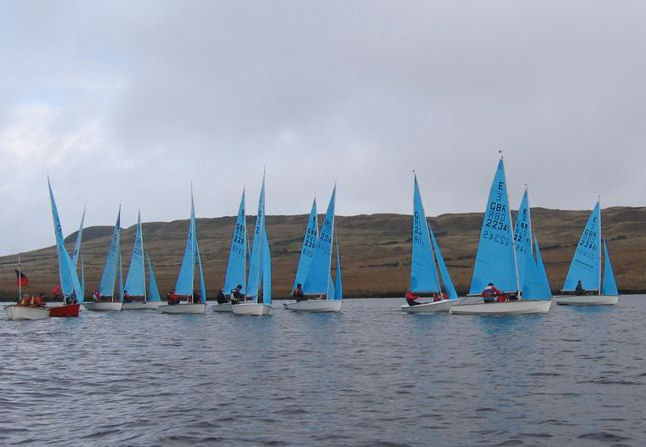 Light winds for the Enterprise Cock of the North series decider at Halifax photo copyright Halifax SC / Enterprise class taken at Halifax Sailing Club and featuring the Enterprise class