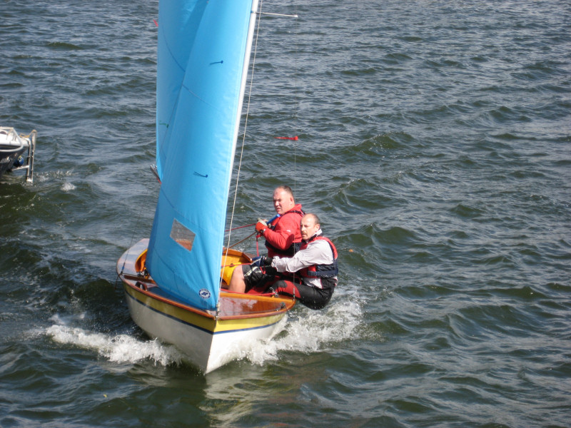 Stuart Jenkins and Gavin Ferguson during the Hampton annual regatta photo copyright Derek May taken at Hampton Sailing Club and featuring the Enterprise class