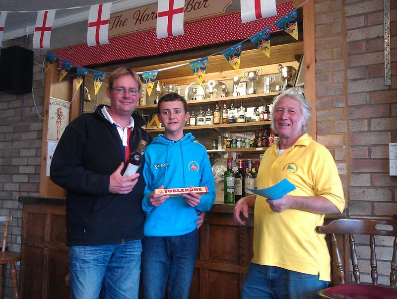 Luke & Daniel Fisher finish 2nd in the Emberton Park Enterprise open photo copyright Serena Stewardson taken at Emberton Park Sailing Club and featuring the Enterprise class