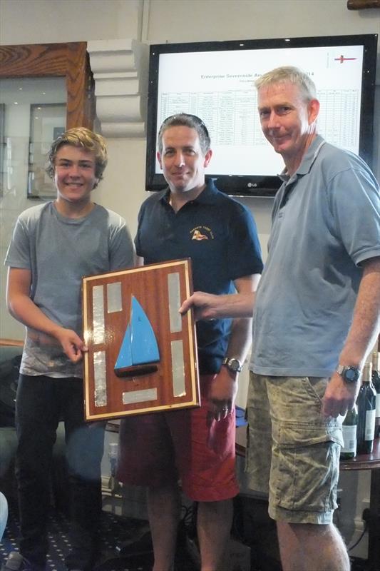 Phil Ford& Will Allen win the Enterprise Severnside Area Championship photo copyright Tracey Dunford taken at Penarth Yacht Club and featuring the Enterprise class