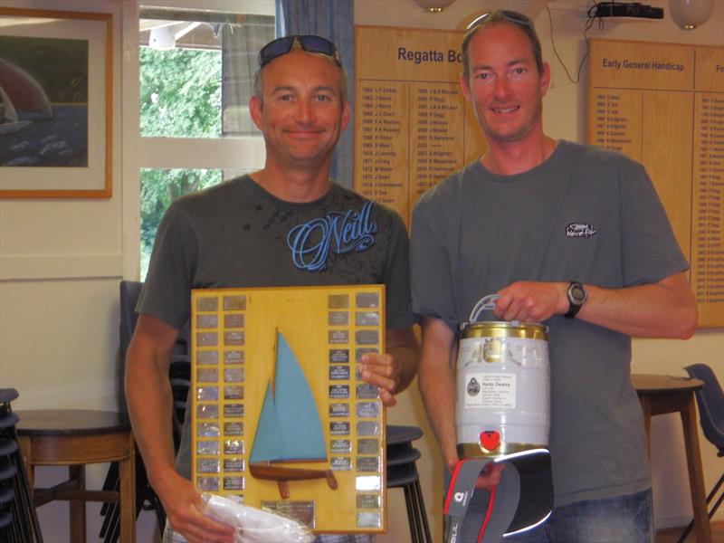Mark Lunn and Steve Blackburn win the Enterprise North East Area Championships at Ogston photo copyright OSC taken at Ogston Sailing Club and featuring the Enterprise class