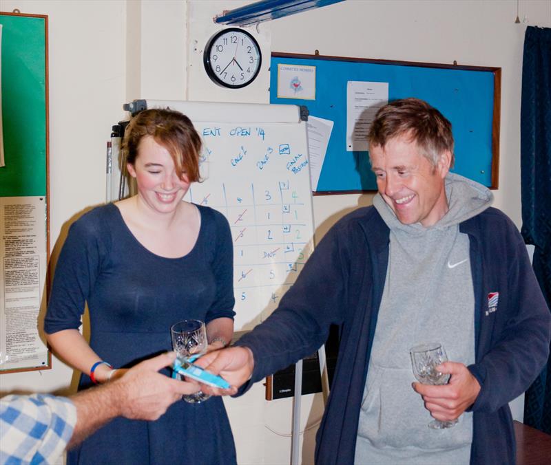 Paul Young & Ella Crabtree win the Enterprise open at Redditch photo copyright David Bishop taken at Redditch Sailing Club and featuring the Enterprise class