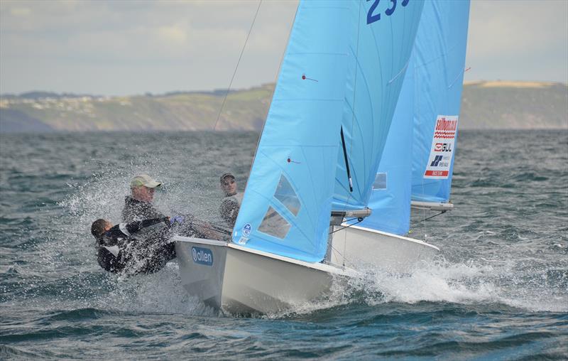 Tim Sadler and Richard Sault win the Allen Brothers Enterprise Nationals 2015 at Looe photo copyright Neil Richardson taken at Looe Sailing Club and featuring the Enterprise class