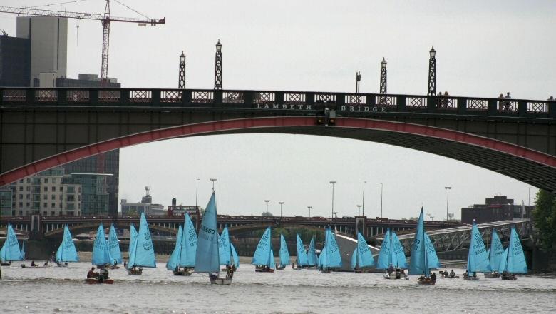 2016 Thames Tideway Race photo copyright Enterprise Class taken at South Bank Sailing Club and featuring the Enterprise class