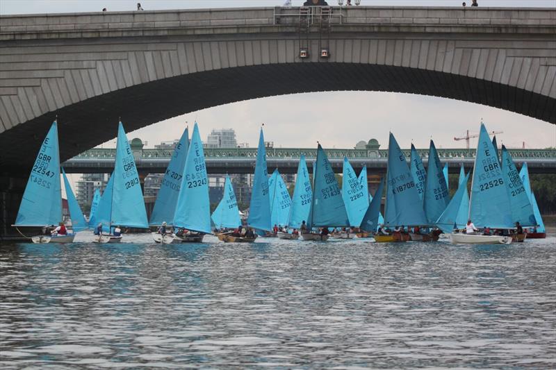 Enterprise Tideway Race at Southbank for the 60th anniversary photo copyright SSC taken at South Bank Sailing Club and featuring the Enterprise class