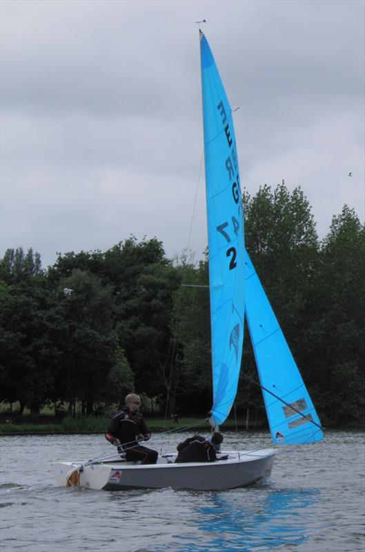 Stephen Graham and Charlotte Farmer in the Enterprise Double Chine series at Midland SC photo copyright Timothy Harms taken at Midland Sailing Club and featuring the Enterprise class