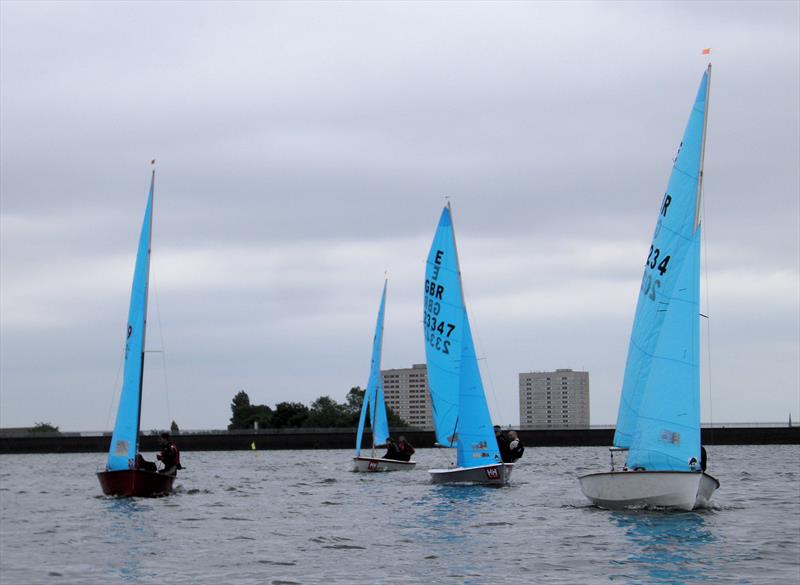 Enterprise Double Chine series at Midland SC photo copyright Timothy Harms taken at Midland Sailing Club and featuring the Enterprise class