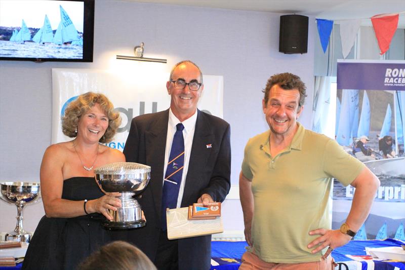 Lady National Champion, Alice Allen and Sharky at the Allen Brothers Enterprise Nationals photo copyright Gareth Fudge / www.boatographic.co.uk taken at Brixham Yacht Club and featuring the Enterprise class