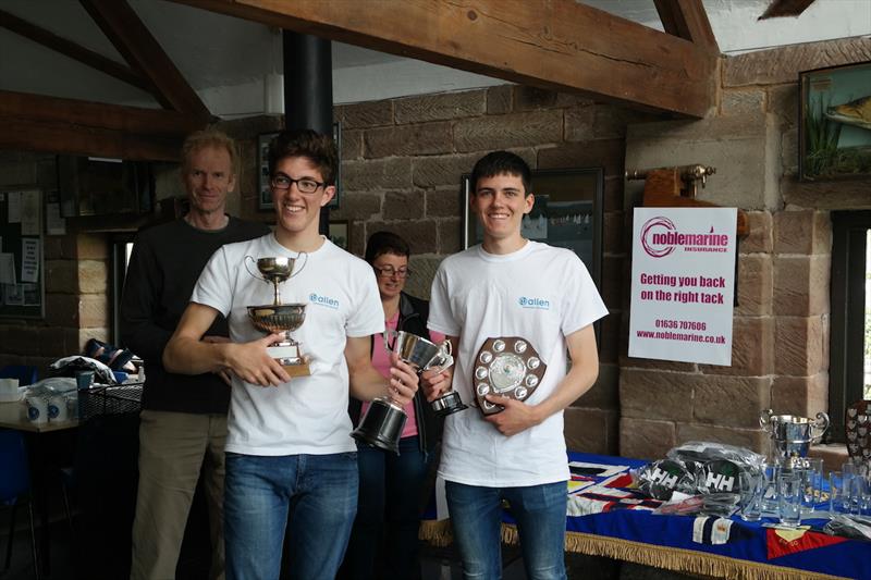 Ben & Gabe Hill win the Noble Marine Enterprise Youth U25 Nationals at Barnt Green photo copyright Sarah Crabtree taken at Barnt Green Sailing Club and featuring the Enterprise class