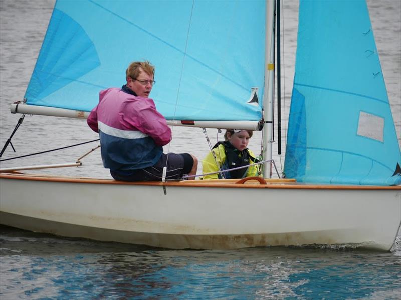 Luke Fisher and Ashton during the Enterprise Midland Double Chine Series at Emberton Park photo copyright Rob Bell taken at Emberton Park Sailing Club and featuring the Enterprise class