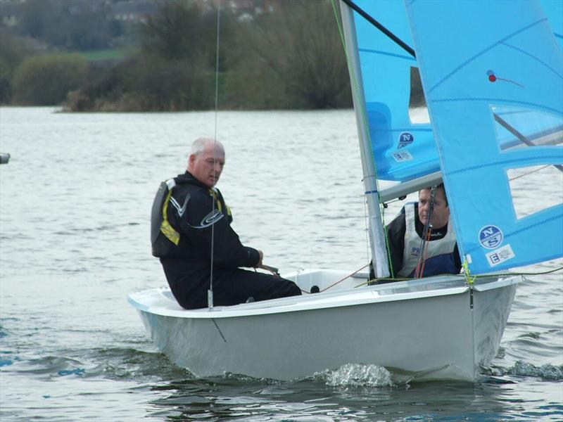 Paul Hobson and Craig Wheatley finish 2nd in the Enterprise Midland Area Championship at Middle Nene SC photo copyright Wilf Kunze taken at Middle Nene Sailing Club and featuring the Enterprise class