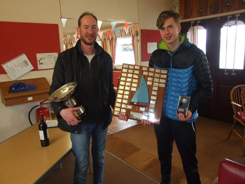 Steve Blackburn and Lewis Coop win the Enterprise Midland Area Championship at Middle Nene SC photo copyright Wilf Kunze taken at Middle Nene Sailing Club and featuring the Enterprise class