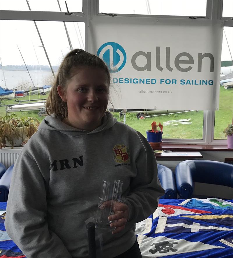 Molly Nixon, first Under 21 in the 2018 Allen Enterprise Inlands at Blithfield photo copyright Ent Association taken at Blithfield Sailing Club and featuring the Enterprise class