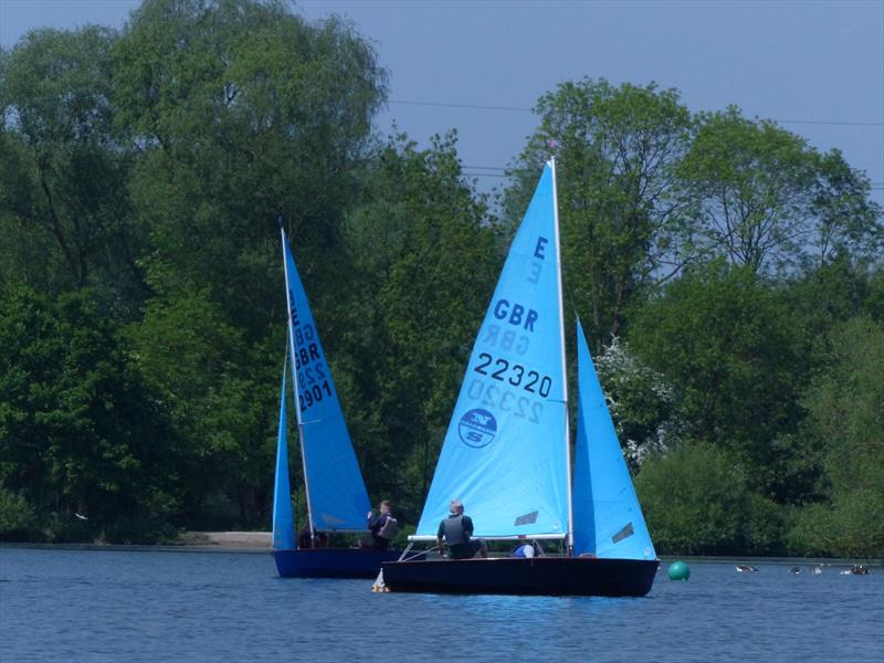 Martin Davies & Neil Turnbull lead Paul Young & Evan Base during the Tamworth Enterprise Open photo copyright Tamworth SC taken at Tamworth Sailing Club and featuring the Enterprise class