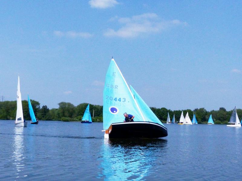 Nigel Allso and Kate Brazier roll tacking during the Tamworth Enterprise Open photo copyright Tamworth SC taken at Tamworth Sailing Club and featuring the Enterprise class