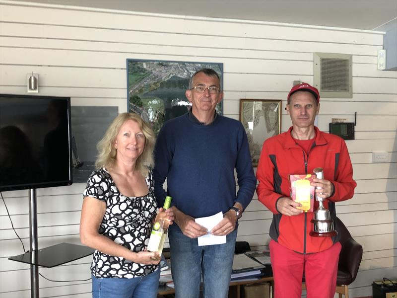 Jonathan Woodward and Jan Kimber win the Midland SC Enterprise Open photo copyright Claire Taylor taken at Midland Sailing Club and featuring the Enterprise class