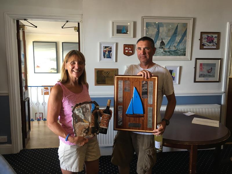 Ann Jackson & Alan Skeens win the Enterprise Severnside Area Championships at Penarth photo copyright Andrew Grant taken at Penarth Yacht Club and featuring the Enterprise class