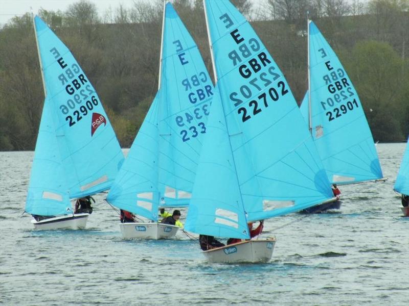 Jane & Nick Scutt leading during the Sailing Chandlery Enterprise National Circuit at Middle Nene - photo © Wilf Kunze