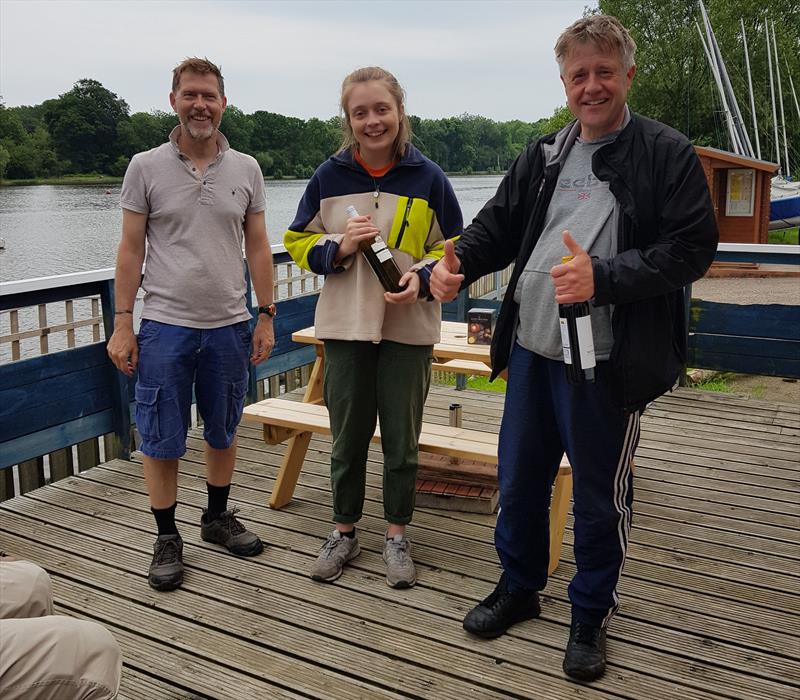Paul Young and Aimee Allsopp finish 2nd in the Earlswood Lakes Enterprise Open photo copyright Aimee Allsopp taken at Earlswood Lakes Sailing Club and featuring the Enterprise class