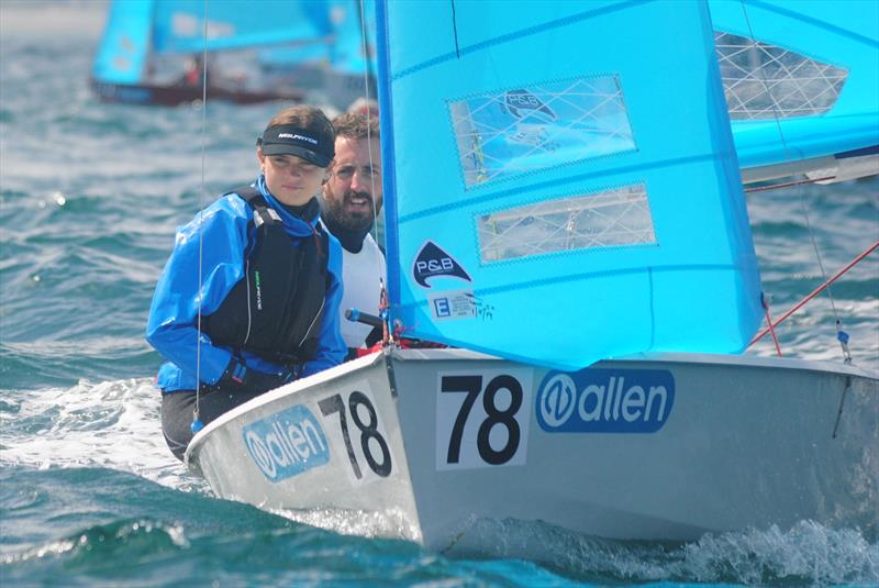 Jack and Fleur from Looe on day 1 of the Allen, North Sails & Selden Enterprise Nationals at Mount's Bay photo copyright Martyn Curnow taken at  and featuring the Enterprise class