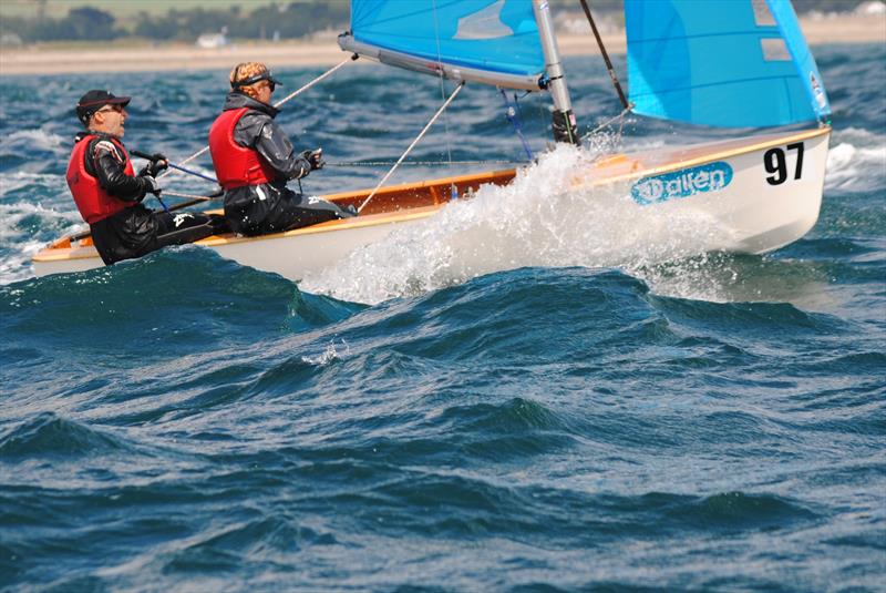 Jer and Becca from Penzance SC on day 3 of the Allen, North Sails & Selden Enterprise Nationals at Mount's Bay photo copyright Martyn Curnow taken at  and featuring the Enterprise class