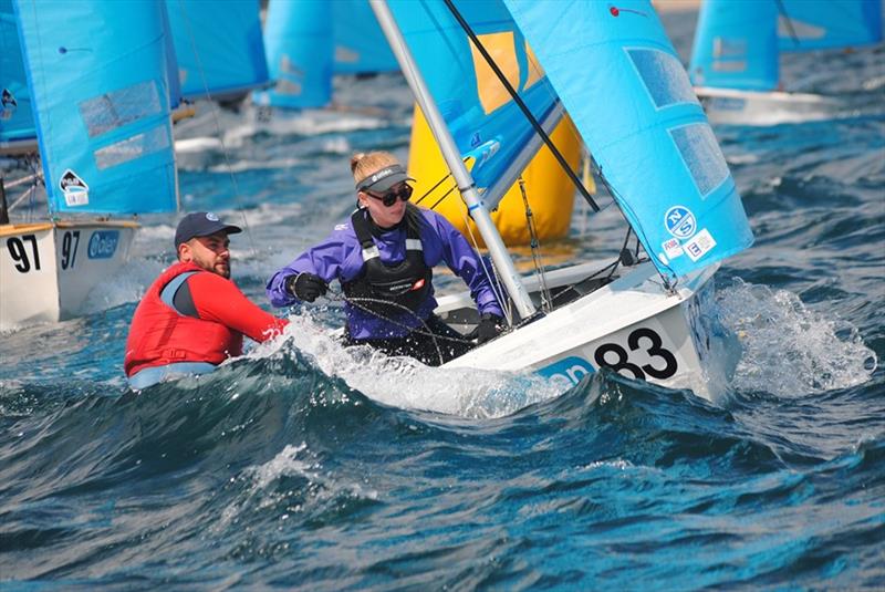 Matt and Vicky on day 4 of the Allen, North Sails & Selden Enterprise Nationals at Mount's Bay photo copyright Martyn Curnow taken at  and featuring the Enterprise class