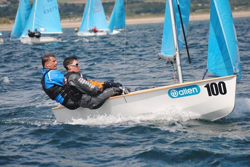 Martin and Gabe on day 4 of the Allen, North Sails & Selden Enterprise Nationals at Mount's Bay photo copyright Martyn Curnow taken at  and featuring the Enterprise class